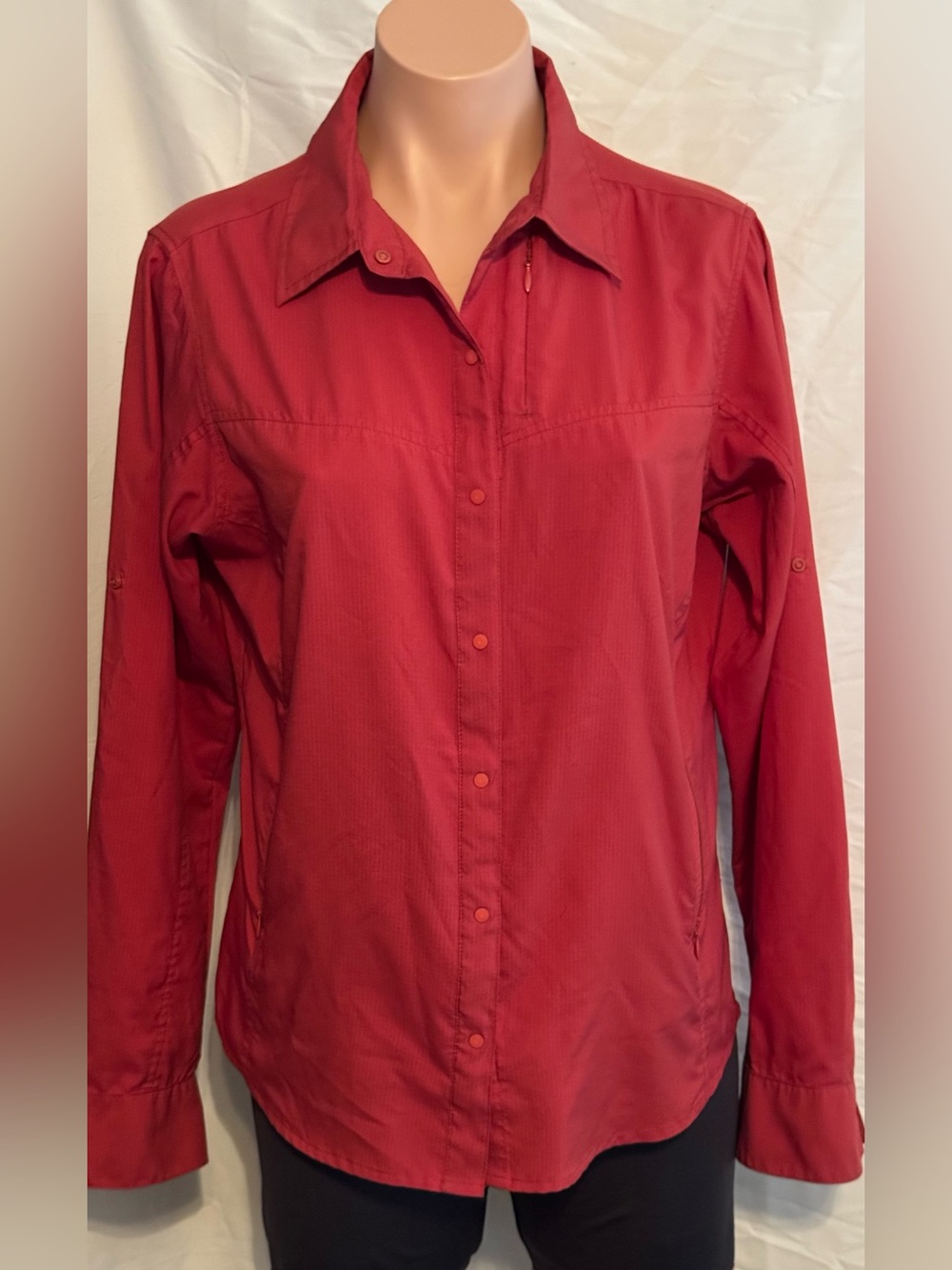 Patagonia Long-Sleeve Lightweight Moisture Wicking Snap Front Shirt Jacket